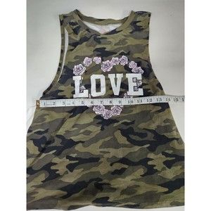 LOVE Tank Top Camo Medium 7-9